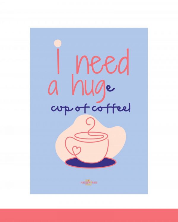 Poster HUG blau
