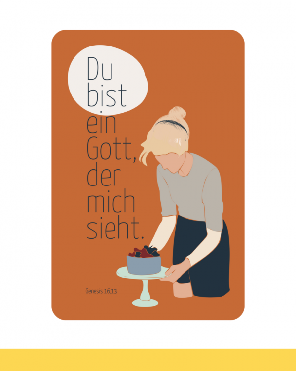 Postkarte "Du siehst"