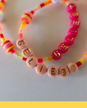 Armband GELIEBT rosa